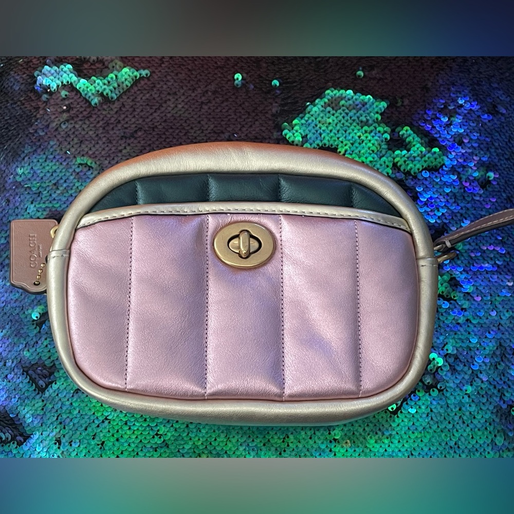 Coach Metallic Lavender shoulder bag